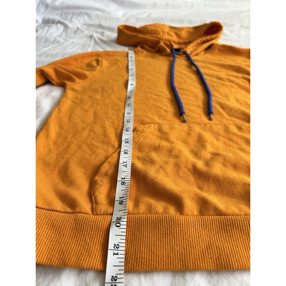 Wild Fable Hoodie Long Sleeve Pullover Yellow Blue Women’s Small Sweatshirt - Picture 7 of 9